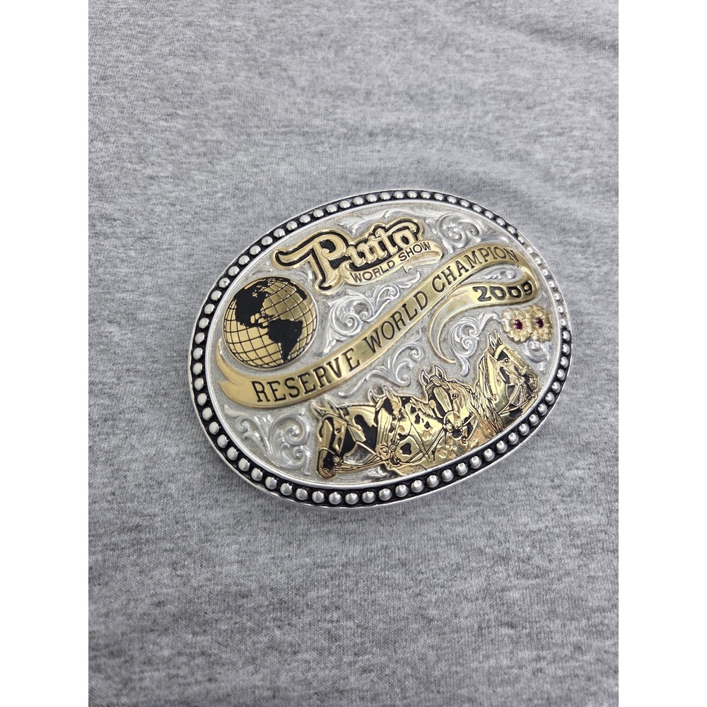Gist 2009 Pinto World Reserve Champion Ruby Large Oversized Trophy Buckle - Picture 9 of 10